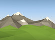 3D Minimalistic Lowpoly Landscape