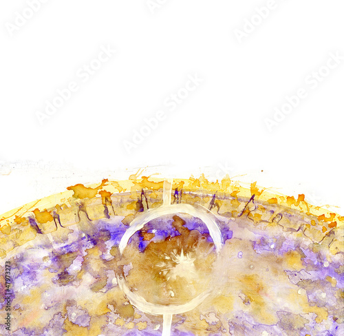 Photo: Yellow and purple bottom border Yellow and purple bottom border