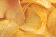 Potato chips background