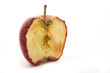 rotten half apple