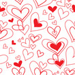 vector seamless pattern of heart