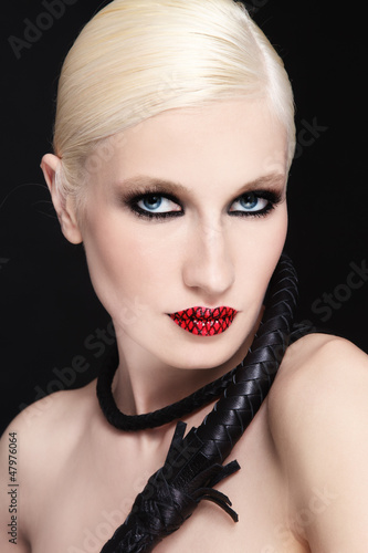 Photo: Blonde with whip Blonde with whip