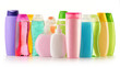 Photo: Plastic bottles of body care and beauty products Plastic bottles of body care and beauty products