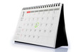 Desk Calendar isolated on white