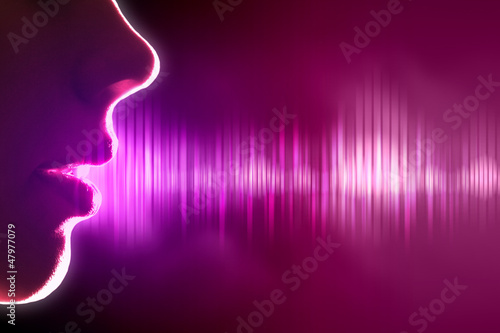 Illustration: Sound wave illustration Sound wave illustration