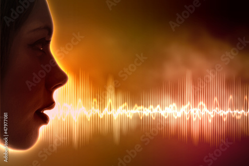 Illustration: Sound wave illustration Sound wave illustration