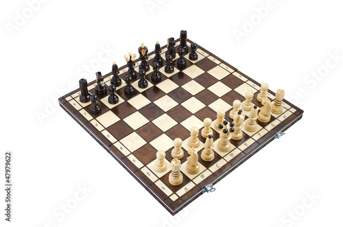 Photo: Chess, isolated over white Chess, isolated over white