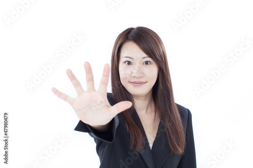 Photo: 制止する女性 制止する女性