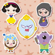 Cartoon story people icons