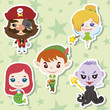Cartoon story people icons