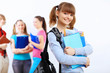 Student with books