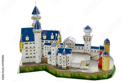 Photo: Toy cardboard castle Toy cardboard castle