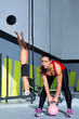 Crossfit Gym Kettlebell Woman ...