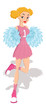 Cheerleader Girl Vector