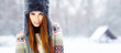 Young woman in winter