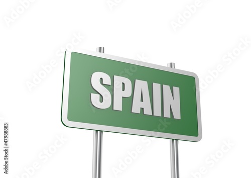 Illustration: Spain road sign Spain road sign