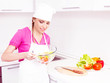 woman cooking