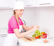 woman cooking