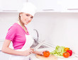 woman cooking