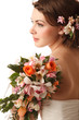 Bride with bouquet