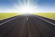 Route et soleil