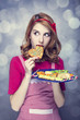 Redhead women with cookies