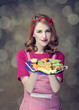 Redhead women with cookies