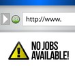 no jobs available