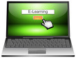 Laptop with internet search E-Learning