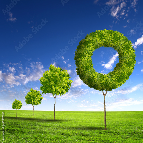 Photo: Green grass shape Green grass shape