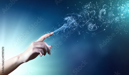 Photo: magical hands conceptual image magical hands conceptual image