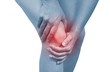Acute pain in a woman knee