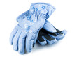 Winter blue gloves