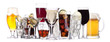 different images of alcohol isolated