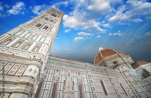 Photo: Beautiful sky colors over Cathedral Church. Duomo, Basilica di S Beautiful sky colors over Cathedral Church. Duomo, Basilica di S