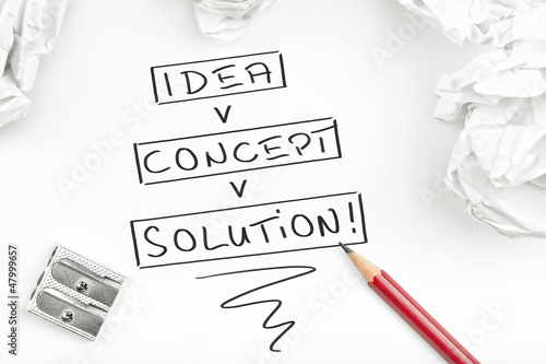 Illustration: business solution business solution