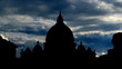 Italy Vatican city Piazza San Pietro storm
