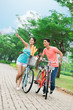 Couple of cyclists