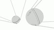 1957 Sputnik 1, technical lines drawing.	
