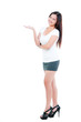 Young Woman With Hand Outstretched