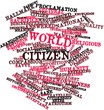 Word cloud for World citizen