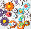 Foto: Chocolate cookies with sugar paste Chocolate cookies with sugar paste