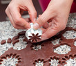 Foto: Chocolate cookies shaped flower Chocolate cookies shaped flower