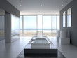 Designer Badezimmer mit Meerblick