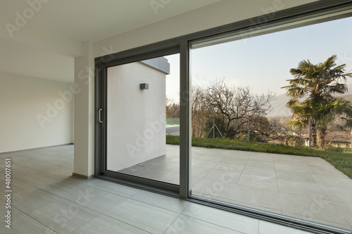 Photo: modern architecture, new empty apartment modern architecture, new empty apartment