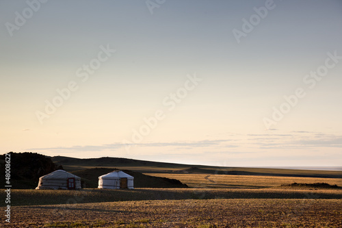 Photo: Dawn in a Ger. Mongolia Dawn in a Ger. Mongolia