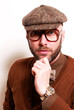 Mann im Retro-look
