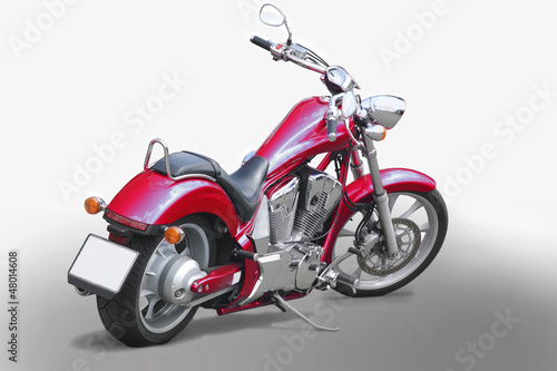 Photo: Motorcycle isolated Motorcycle isolated