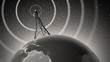 Retro Antenna Broadcasting Signal