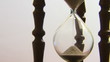 Hourglass counting the time